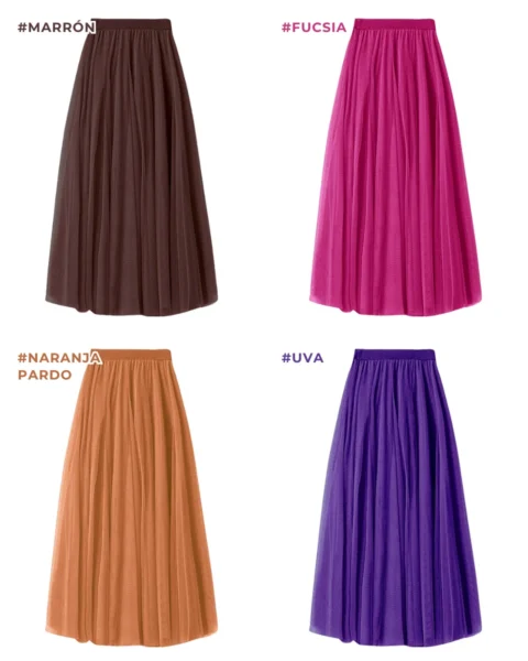 falda clasica acampanada