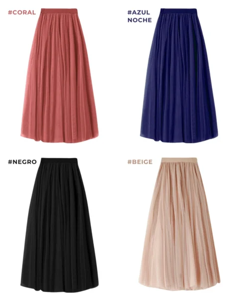 falda clasica acampanada