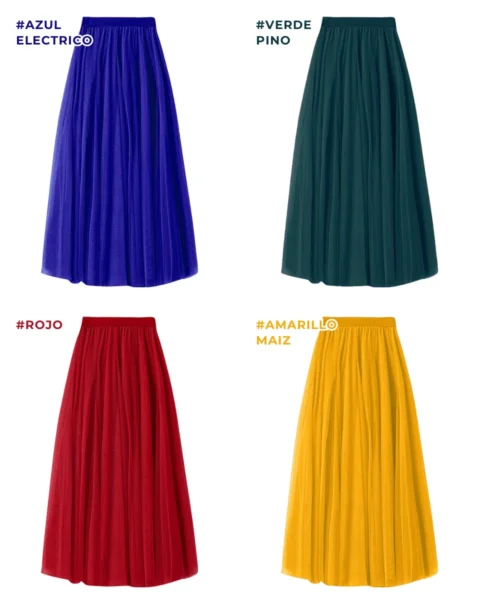 falda clasica acampanada