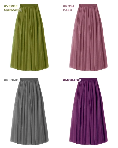 falda clasica acampanada