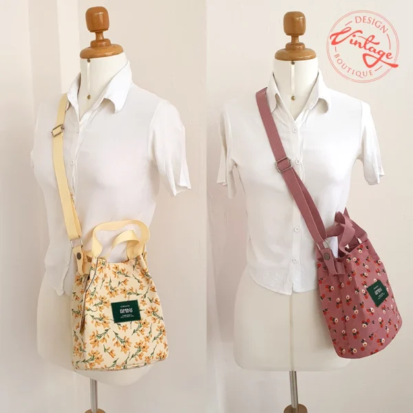 morral retro floreado